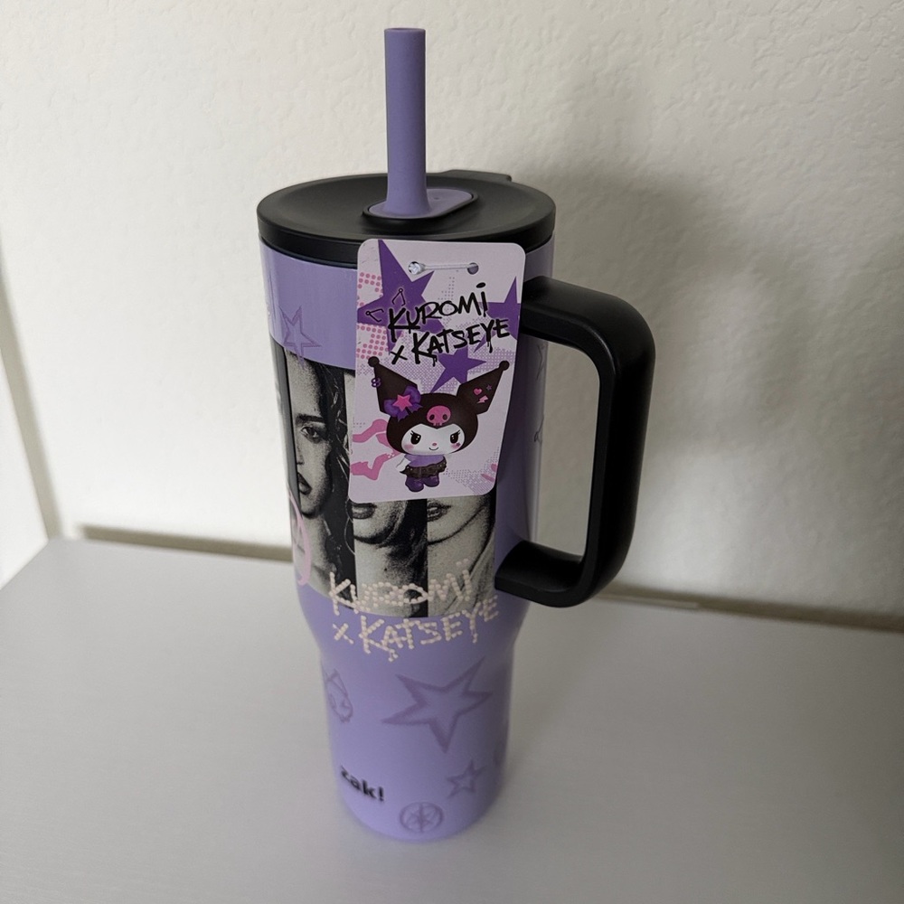 Zak! Kuromi x Katseye Travel Tumbler with Handle